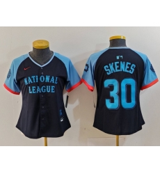 Women National League 30 Paul Skenes Navy 2024 All Star Limited Stitched Baseball Jersey 2 Women National League 30 Paul Skenes Navy 2024 All Star Limited Stitched Baseball Jersey 2