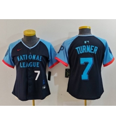 Women National League 7 Trea Turner Navy 2024 All Star Limited Stitched Baseball Jersey 9 Women National League 7 Trea Turner Navy 2024 All Star Limited Stitched Baseball Jersey 9
