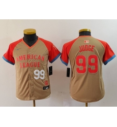 Youth American League 99 Aaron Judge Cream 2024 All Star Limited Stitched Jersey 1 Youth American League 99 Aaron Judge Cream 2024 All Star Limited Stitched Jersey 1