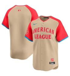 Youth American League Blank Cream 2024 All Star Limited Stitched Baseball Jersey Youth American League Blank Cream 2024 All Star Limited Stitched Baseball Jersey