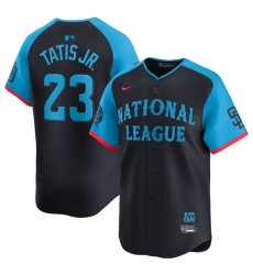 Youth National League 23 Fernando Tatis Jr Navy 2024 All Star Limited Stitched Baseball Jersey Youth National League 23 Fernando Tatis Jr Navy 2024 All Star Limited Stitched Baseball Jersey