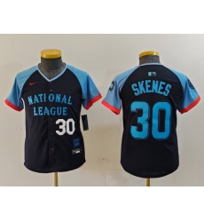 Youth National League 30 Paul Skenes Navy 2024 All Star Limited Stitched Baseball Jersey 5 Youth National League 30 Paul Skenes Navy 2024 All Star Limited Stitched Baseball Jersey 5
