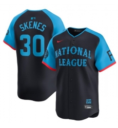 Youth National League 30 Paul Skenes Navy 2024 All Star Limited Stitched Baseball Jersey Youth National League 30 Paul Skenes Navy 2024 All Star Limited Stitched Baseball Jersey