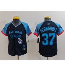 Youth National League 37 Teoscar Hernandez Navy 2024 All Star Limited Stitched Baseball Jersey 2 Youth National League 37 Teoscar Hernandez Navy 2024 All Star Limited Stitched Baseball Jersey 2
