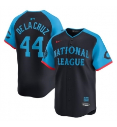 Youth National League 44 Elly De La Cruz Navy 2024 All Star Limited Stitched Baseball Jersey Youth National League 44 Elly De La Cruz Navy 2024 All Star Limited Stitched Baseball Jersey