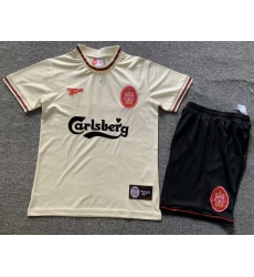 Youth Retro Soccer Jerseys Livepool Yellow Youth Retro Soccer Jerseys Livepool Yellow