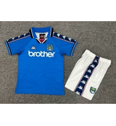 Youth Retro Soccer Jerseys Manchester City Blue Youth Retro Soccer Jerseys Manchester City Blue