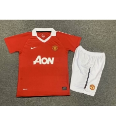 Youth Retro Soccer Jerseys Manchester United F.C. Red 10 11 Youth Retro Soccer Jerseys Manchester United F.C. Red 10 11