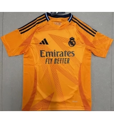 Men 2024 2025 Soccer Jersey Real Madrid CF Orange Men 2024 2025 Soccer Jersey Real Madrid CF Orange