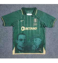 Men 2024 2025 Soccer Jersey Sporting Lisbon Green Men 2024 2025 Soccer Jersey Sporting Lisbon Green