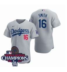 Men Nike Los Angeles Dodgers Will Smith #16 Gray Flex Base 2024 World Series Champions Stitched MLB Jersey Men Nike Los Angeles Dodgers Will Smith #16 Gray Flex Base 2024 World Series Champions Stitched MLB Jersey
