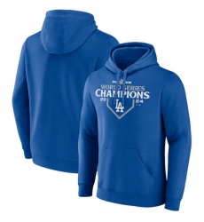 Men Los Angeles Dodgers Royal 2024 World Series Champions Official Logo Pullover Hoodie Men Los Angeles Dodgers Royal 2024 World Series Champions Official Logo Pullover Hoodie