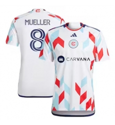 Men Chicago Fire Chris Mueller 2024 25 Away Replica White Men Chicago Fire Chris Mueller 2024 25 Away Replica White