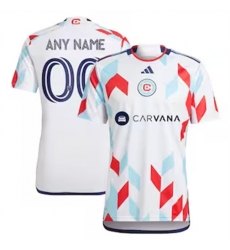 Men Chicago Fire Custom 2024 25 Away Replica White Men Chicago Fire Custom 2024 25 Away Replica White