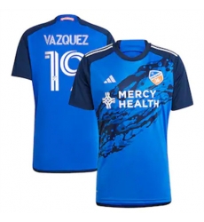 Men FC Cincinnati Brandon Vazquez 2023 24 Home Replica Blue Men FC Cincinnati Brandon Vazquez 2023 24 Home Replica Blue