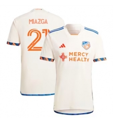 Men FC Cincinnati Matt Miazga 2024 25 Away Replica White Men FC Cincinnati Matt Miazga 2024 25 Away Replica White