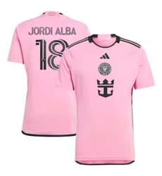 Men Inter Miami CF Jordi Alba 2024 25 Home Replica Pink Men Inter Miami CF Jordi Alba 2024 25 Home Replica Pink