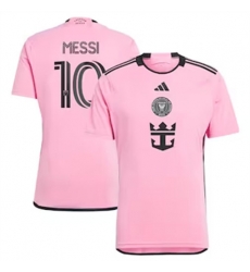 Men Inter Miami CF Lionel Messi 2024 25 Home Replica Pink Men Inter Miami CF Lionel Messi 2024 25 Home Replica Pink