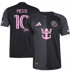 Men's Inter Miami CF Lionel Messi adidas Black 2025 The Fortitude Kit Authentic Player Jersey