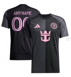 Men's Inter Miami CF adidas Black 2025 The Fortitude Kit Replica Custom Jersey