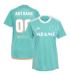 Women Inter Miami CF Custom 2024 25 Third Replica Aqua Women Inter Miami CF Custom 2024 25 Third Replica Aqua