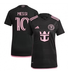 Women Inter Miami CF Lionel Messi 2024 25 Away Replica Black Women Inter Miami CF Lionel Messi 2024 25 Away Replica Black