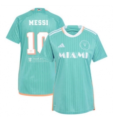 Women Inter Miami CF Lionel Messi 2024 25 Third Replica Aqua Women Inter Miami CF Lionel Messi 2024 25 Third Replica Aqua