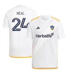 Men LA Galaxy Jalen Neal 2024 25 Home Replica White Men LA Galaxy Jalen Neal 2024 25 Home Replica White