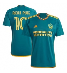 Men LA Galaxy Riqui Puig 2024 25 Away Replica Green Men LA Galaxy Riqui Puig 2024 25 Away Replica Green