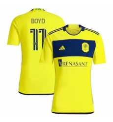Men Nashville SC Tyler Boyd 2024 25 Home Replica Yellow Men Nashville SC Tyler Boyd 2024 25 Home Replica Yellow