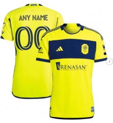 Mens Nashville SC adidas Yellow 2024 The 615 Kit Authentic Custom Jersey Mens Nashville SC adidas Yellow 2024 The 615 Kit Authentic Custom Jersey