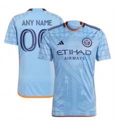 Men New York City FC Custom 2024 25 Home Replica Light Blue Men New York City FC Custom 2024 25 Home Replica Light Blue