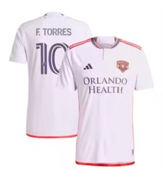 Men Orlando City SC Facundo Torres 2024 25 Away Replica White Men Orlando City SC Facundo Torres 2024 25 Away Replica White