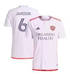Men Orlando City SC Robin Jansson 2024 25 Away Replica White Men Orlando City SC Robin Jansson 2024 25 Away Replica White