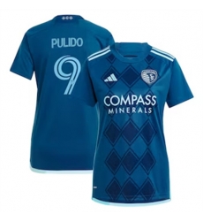 Men Sporting Kansas City Alan Pulido 2024 25 Away Replica Navy Men Sporting Kansas City Alan Pulido 2024 25 Away Replica Navy