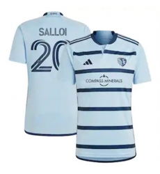 Men Sporting Kansas City Daniel Salloi 2023 24 Home Replica Light Blue Men Sporting Kansas City Daniel Salloi 2023 24 Home Replica Light Blue
