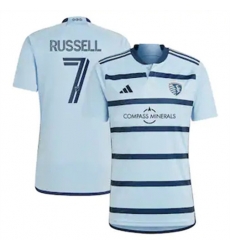 Men Sporting Kansas City Johnny Russell 2023 24 Home Replica Light Blue Men Sporting Kansas City Johnny Russell 2023 24 Home Replica Light Blue