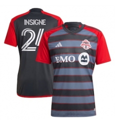 Men Toronto FC Lorenzo Insigne 2023 24 Home Replica Gray Men Toronto FC Lorenzo Insigne 2023 24 Home Replica Gray