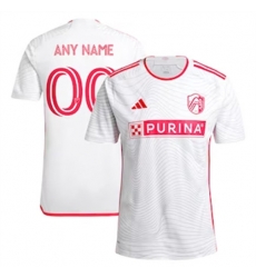 Men St. Louis City SC Custom 2024 25 Away Replica White Men St. Louis City SC Custom 2024 25 Away Replica White