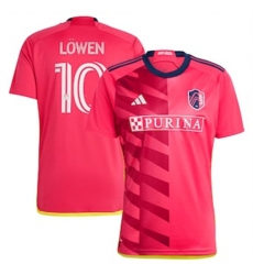 Men St. Louis City SC Eduard Lowen 2023 24 Home Replica Red Men St. Louis City SC Eduard Lowen 2023 24 Home Replica Red