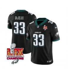 Men Philadelphia Eagles 33 Cooper DeJean Black 2025 Eagles Logo Super Bowl LIX Patch New F U S E Vapor Untouchable Limited Stitched Football Jersey Men Philadelphia Eagles 33 Cooper DeJean Black 2025 Eagles Logo Super Bowl LIX Patch New F U S E Vapor Untouchable Limited Stitched Football Jersey