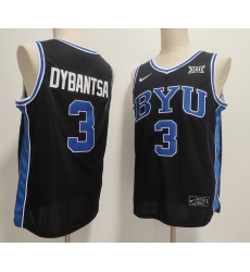 Men BYU Cougars Nike #3 AJ Dybantsa Black Sttiched Basketball Jersey Men BYU Cougars Nike #3 AJ Dybantsa Black Sttiched Basketball Jersey
