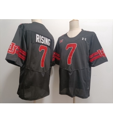 Men Utah Utes Cameron Rising #7 Black Stitched NCAA Football Jersey Men Utah Utes Cameron Rising #7 Black Stitched NCAA Football Jersey