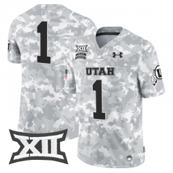 Men Women Youth Utah Utes 1 Team 2024 Salute to Service Vapor Limited Jersey Arctic Camo All Stitched