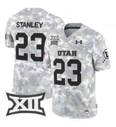 Men Women Youth Utah Utes 23 Dijon Stanley 2024 Salute to Service Vapor Limited Jersey Arctic Camo All Stitched