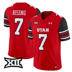 Men Women Youth Utah Utes 7 Cameron Rising Red 2024 Vapor Limited Jersey All Stitched