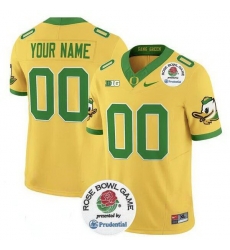 Men Oregon Ducks Active Player Custom Gold 2024 F U S E Rose Bowl Vapor Limited Stitched Football Jersey Men Oregon Ducks Active Player Custom Gold 2024 F U S E Rose Bowl Vapor Limited Stitched Football Jersey