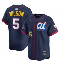 mens nike jacob wilson navy american league 2025 all star edition limited player jersey