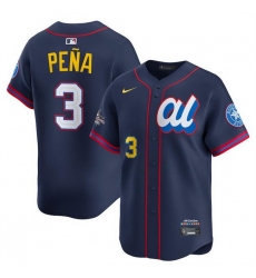 Youth American League 3 Jeremy Pena Navy 2025 All Star Edition Limited Stitched Baseball Jersey Youth American League 3 Jeremy Pena Navy 2025 All Star Edition Limited Stitched Baseball Jersey