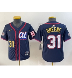 Youth American League 31 Riley Greene Navy 2025 All Star Edition Limited Stitched Baseball Jersey Youth American League 31 Riley Greene Navy 2025 All Star Edition Limited Stitched Baseball Jersey